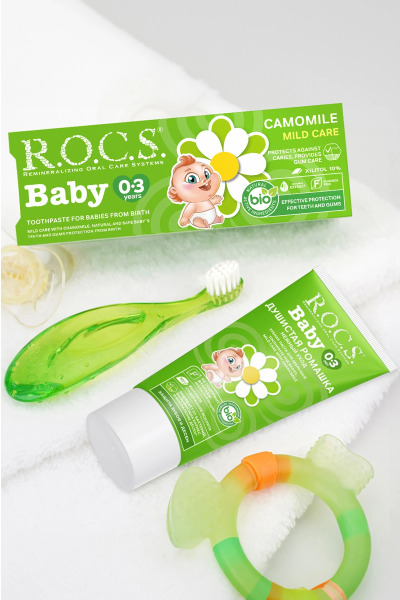 R.O.C.S.Baby Diş Macunu 0-3 Yaş 35 ml Papatya - 4