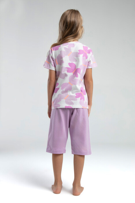 Kız Çocuk Pijama Takım 2-7 Yaş 3596-2 Lila - 4