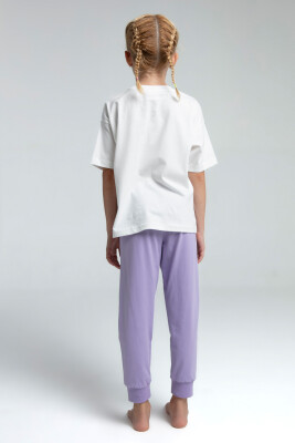 Kız Çocuk Pijama Takım 9-14 Yaş 3614 Lila - 3