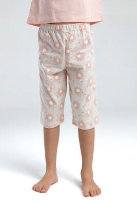 Kız Çocuk Pijama Takım 2-7 Yaş 3608-2 Somon - 3