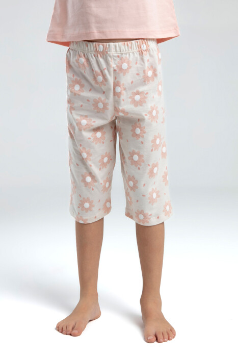 Kız Çocuk Pijama Takım 2-7 Yaş 3608-2 Somon - 3