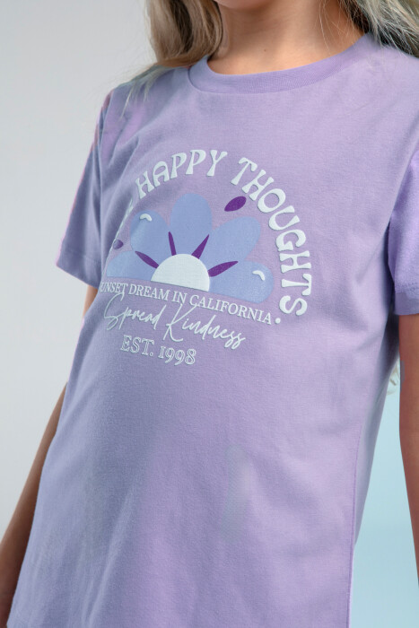 Kız Çocuk Pijama Takım 2-7 Yaş 3608-2 Lila - 2