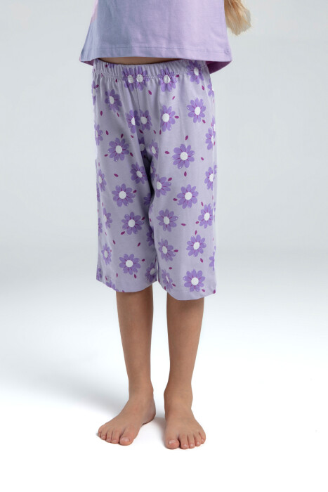 Kız Çocuk Pijama Takım 2-7 Yaş 3608-2 Lila - 3