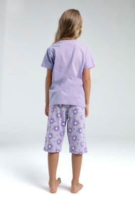 Kız Çocuk Pijama Takım 2-7 Yaş 3608-2 Lila - 4
