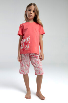 Kız Çocuk Pijama Takım 9-14 Yaş 3612 Nar - 2