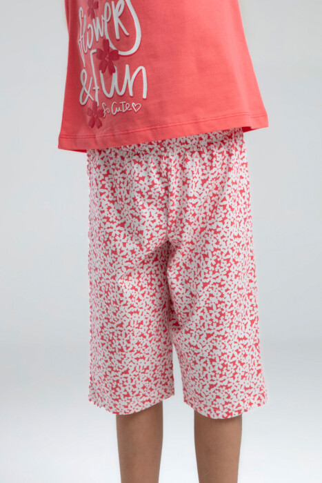 Kız Çocuk Pijama Takım 9-14 Yaş 3612 Nar - 3