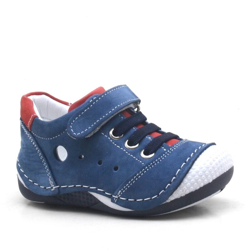 Genuine Leather Velcro Elastic Baby Sports Shoes Booties - Şeker Bebe