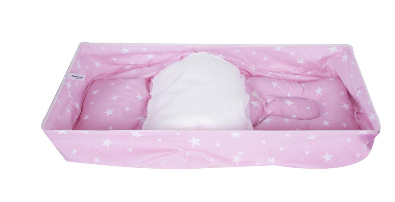 Sevi Bebe Bel Destekli Ana Kucağı Örtüsü ART-61 Pembe Yıldız - 2