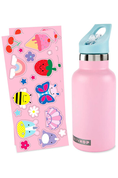 Skip Hop Spark Style Paslanmaz Çelik Suluk Pembe - 3