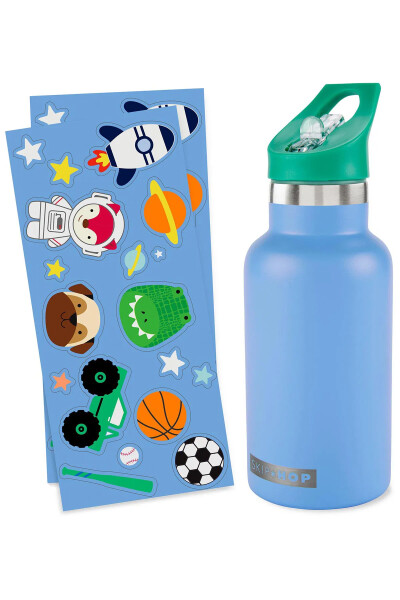 Skip Hop Spark Style Paslanmaz Çelik Suluk Mavi - 3