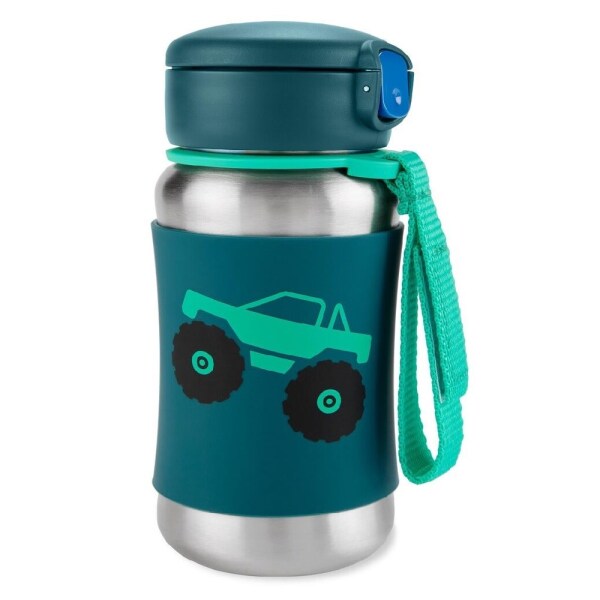 Skip Hop Zoo Pipetli Paslanmaz Çelik Suluk 350 ml Kamyon - Skip Hop