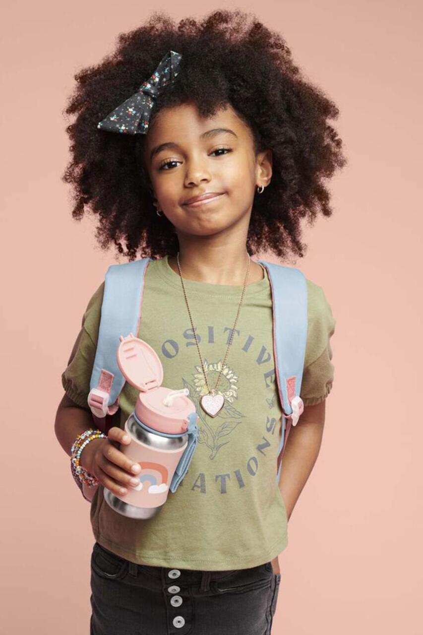 زجاجة مياه سكيب هوب زو المصنوعة من الفولاذ المقاوم للصدأ مع شفاطة، 350 مل بألوان قوس قزح - 5