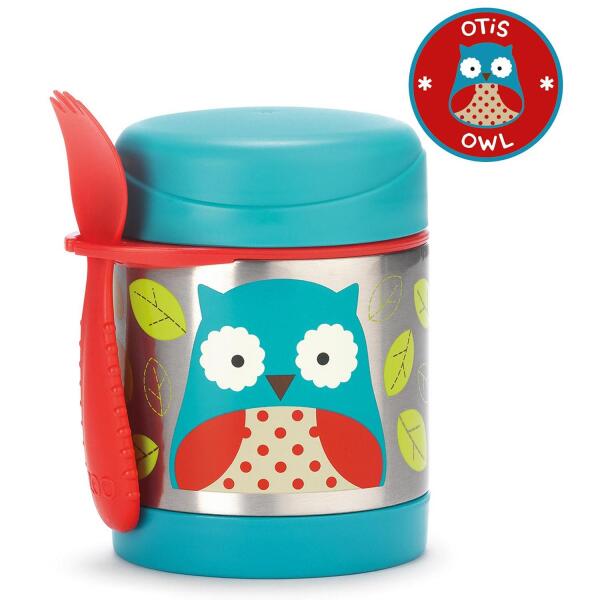 Skip Hop Zoo Paslanmaz Çelik Termos 325 ml Baykuş - Skip Hop