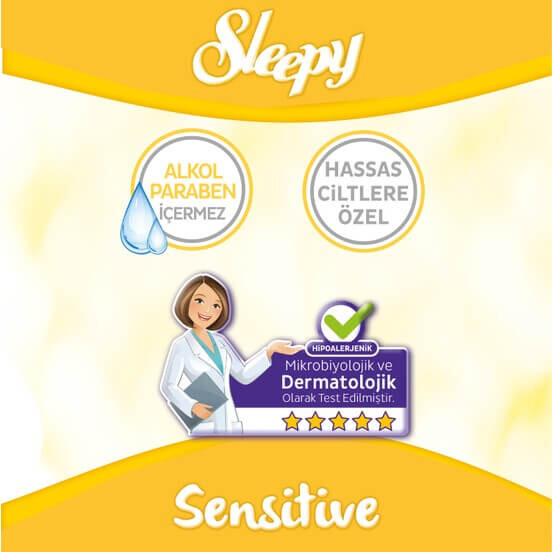 Sleepy Sensitive Islak Havlu Mendil 90 Adet - 2