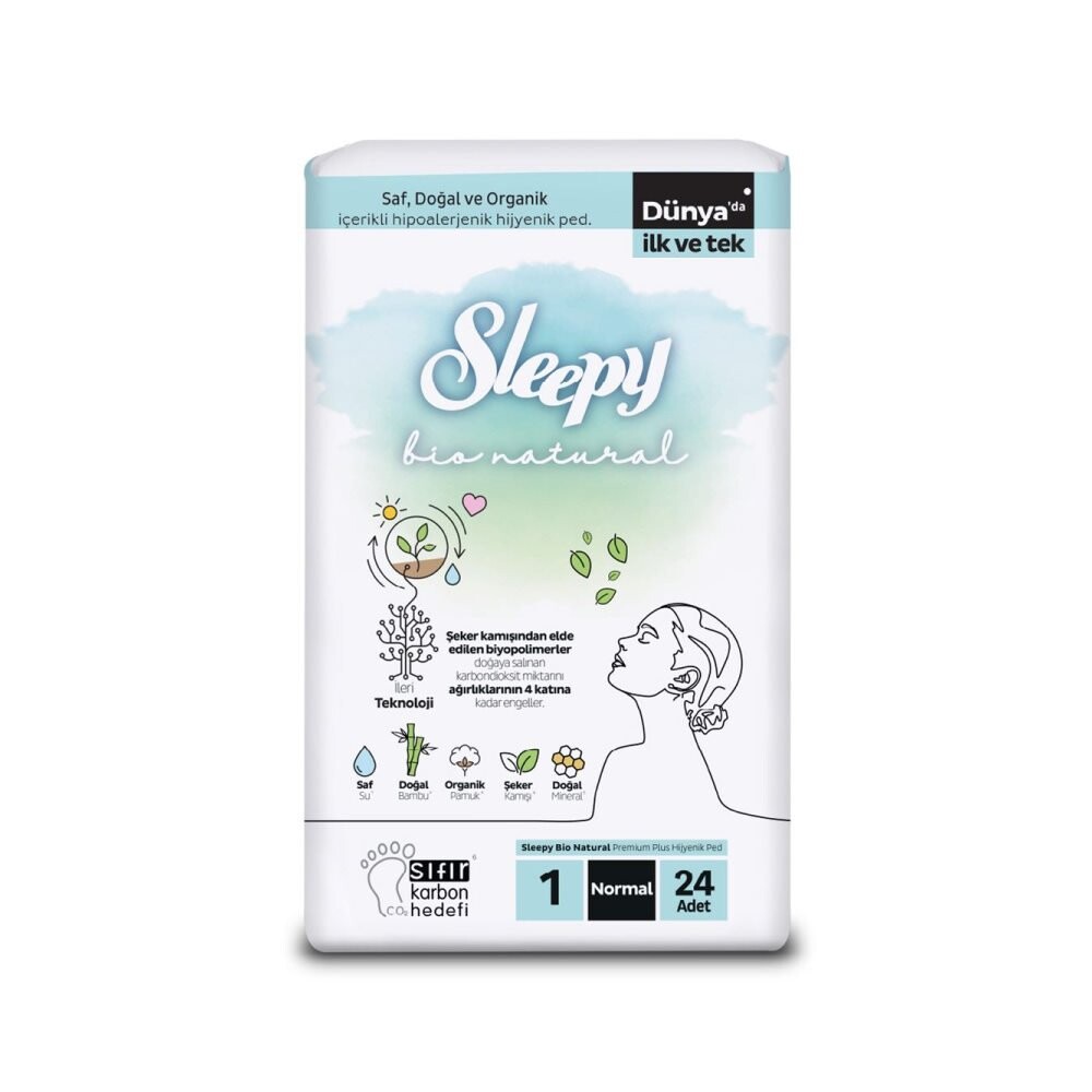 Sleepy Bio Natural Premium Plus Normal Ped 24 Adet - 1