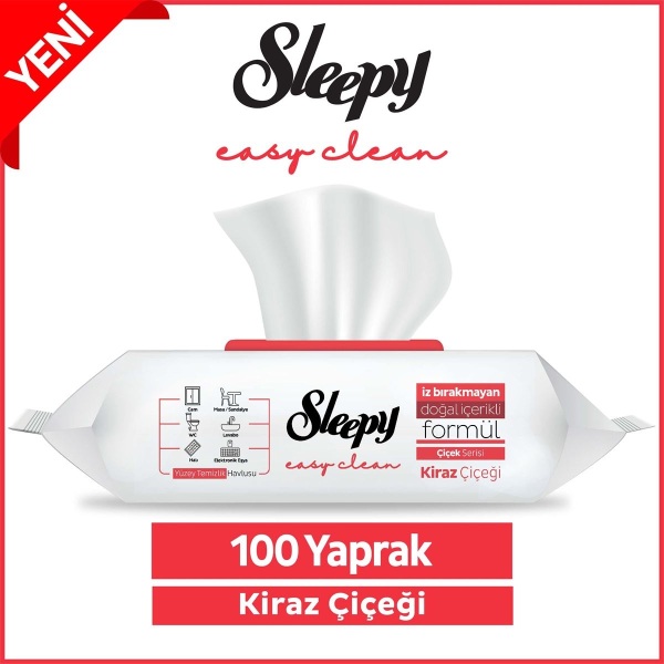 Sleepy Yüzey Temizlik Havlusu 100 Adet Kiraz - Sleepy