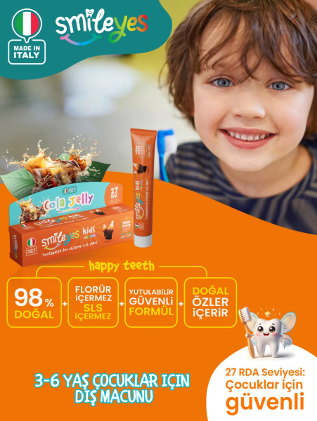 Smileyes Kids Diş Macunu 3-6 Yaş 50 ml Cola Jelly - Smileyes