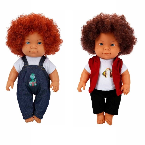 Sunman Kıvırcık Saçlı Curly Bebek 35 Cm - Sunman