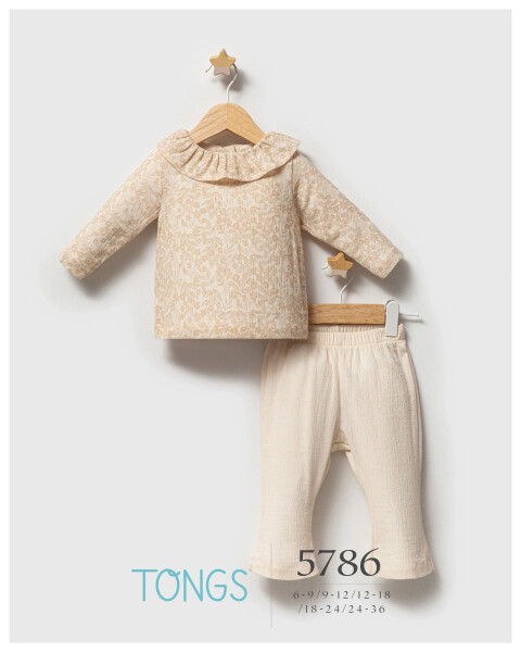 Tongs Pastoral Üçlü Takım 5786 Pudra - 2