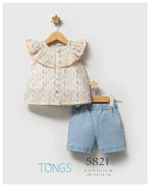 Tongs Jeans Universe İkili Takım 5821 Mavi - Tongs Baby