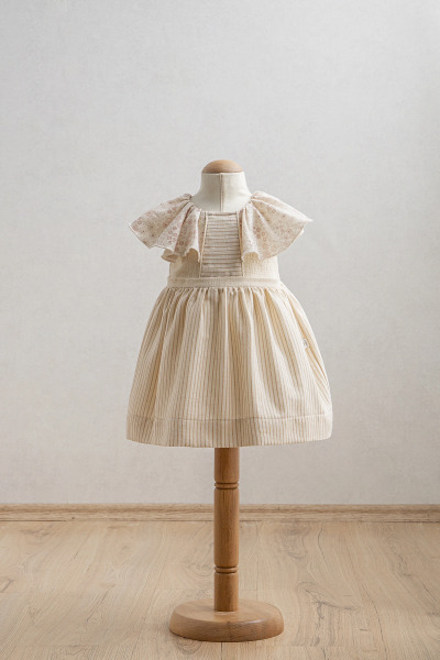 Tongs Baby Bebek Elbise 3944 Bej - Tongs Baby