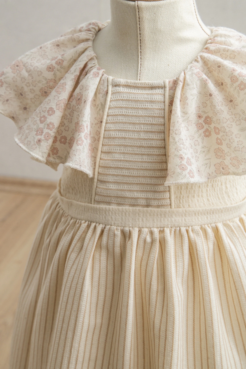 Tongs Baby Bebek Elbise 3944 Bej - 2