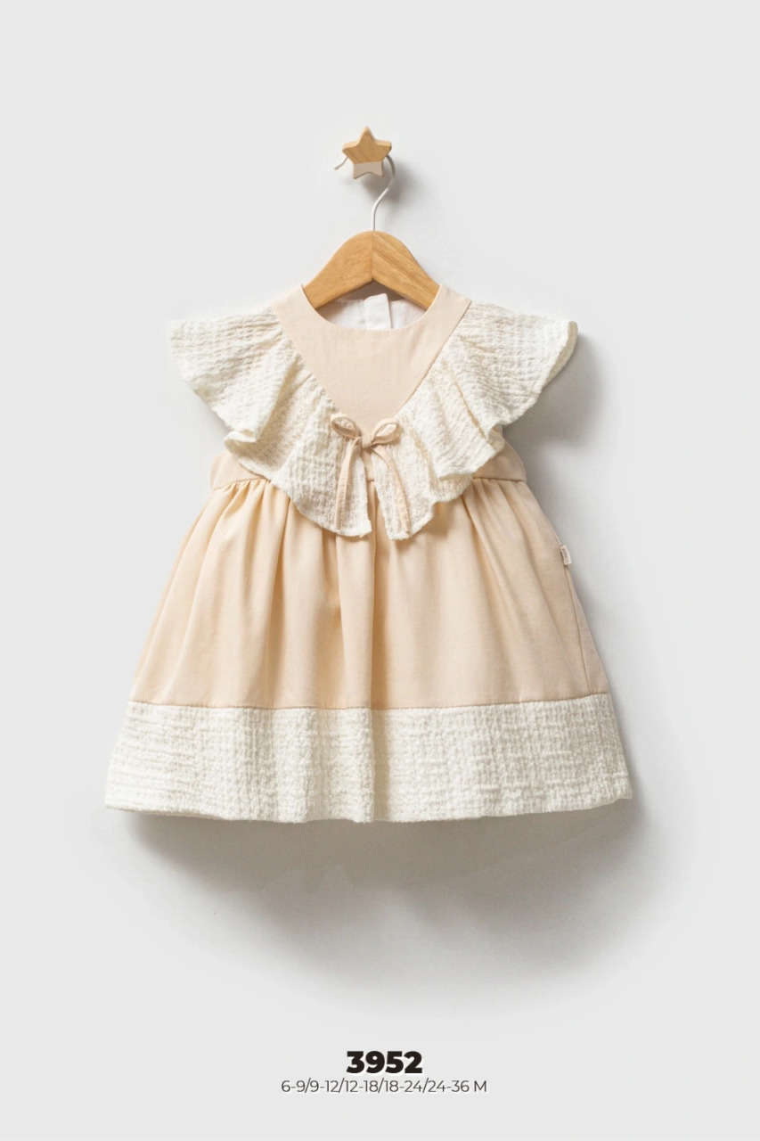 فستان أطفال من تونغس بيبي، لون بيج، رقم 3952 - 1