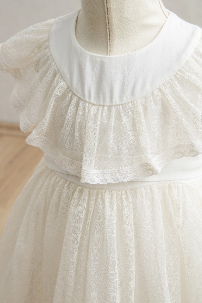 فستان أطفال من تونغز بيبي، رقم 3942، لون بيج فاتح - 2