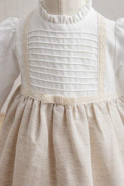 فستان أطفال من تونغز بيبي، لون بيج، رقم 3921 - 2