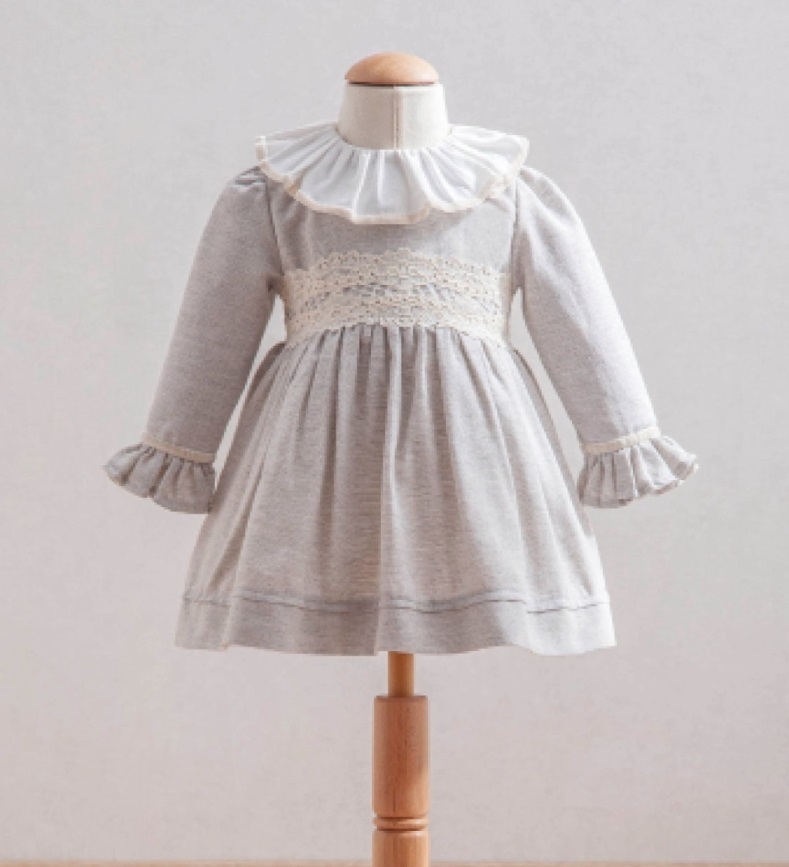 فستان أطفال من تونغز، رقم 3878، رمادي - 1