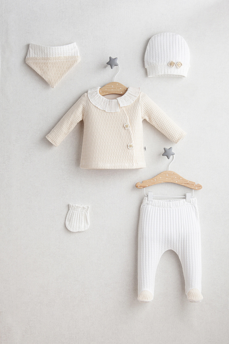 طقم ملابس داخلية للأطفال من تونغز بيبي ديزي دريم مكون من 5 قطع، لون بيج فاتح 5464 - 1