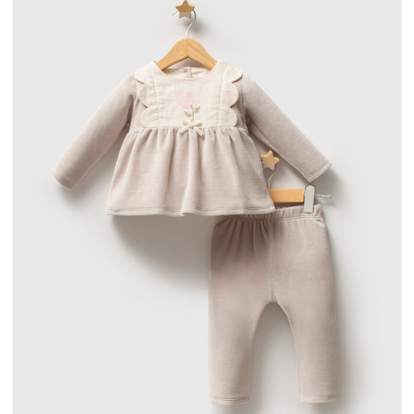 Tongs Baby Etamine 2'li Takım 5683 Gri - Tongs Baby