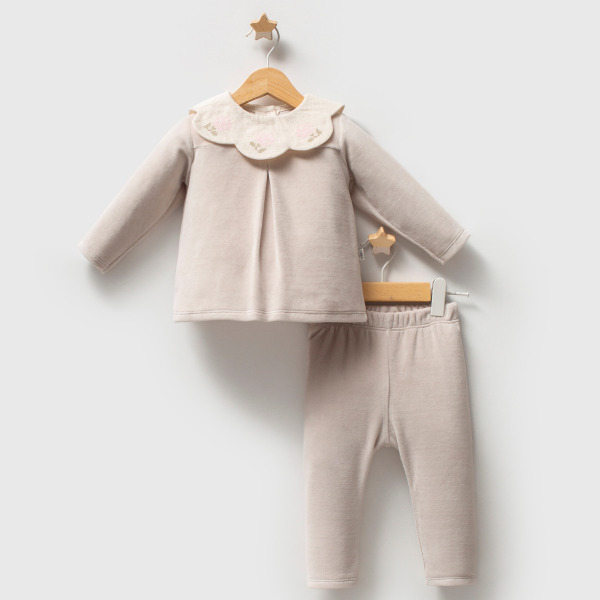 Tongs Baby Etamine 2'li Takım 5681 Gri - Tongs Baby