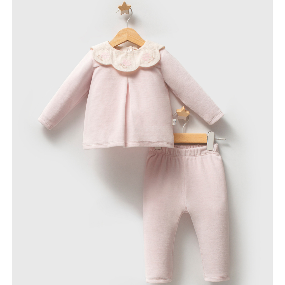 Tongs Baby Etamine 2'li Takım 5681 Pembe - 1