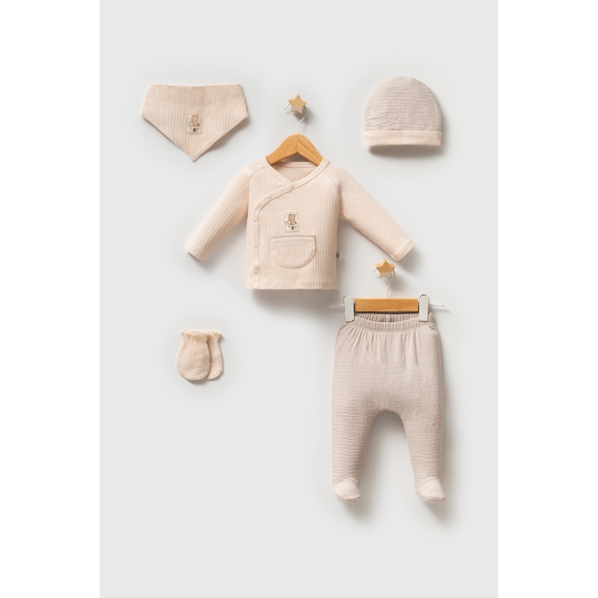 Tongs Baby Daily Elegance Zıbın Takımı 5652 Gri - 1