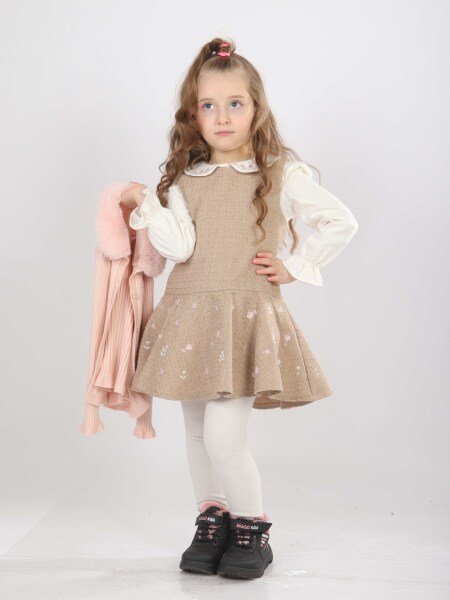 Kız Çocuk Elbise 1-5 Yaş 4727 Pembe - 3