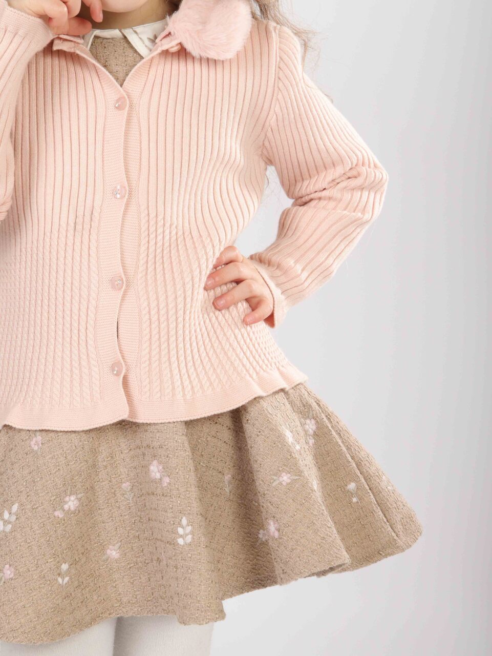 Kız Çocuk Elbise 1-5 Yaş 4727 Pembe - 7