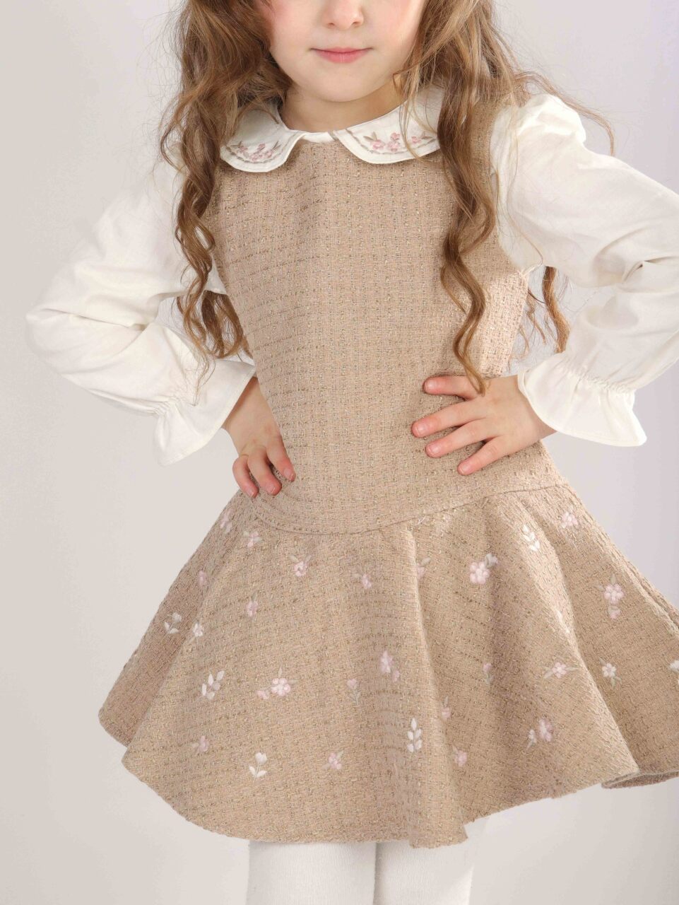 Kız Çocuk Elbise 1-5 Yaş 4727 Pembe - 10