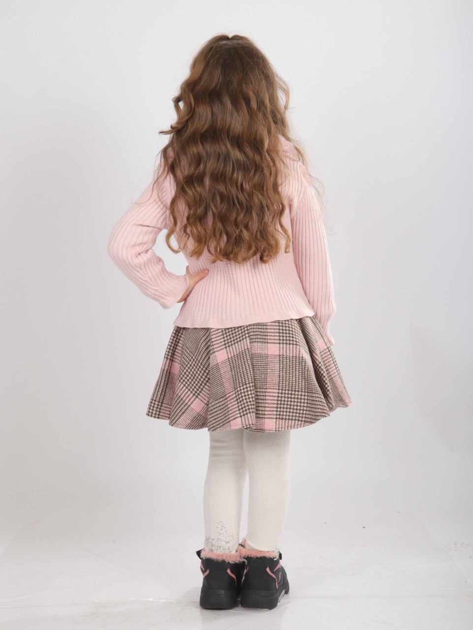 Kız Çocuk Elbise 1-5 Yaş 4815 Pembe - 2