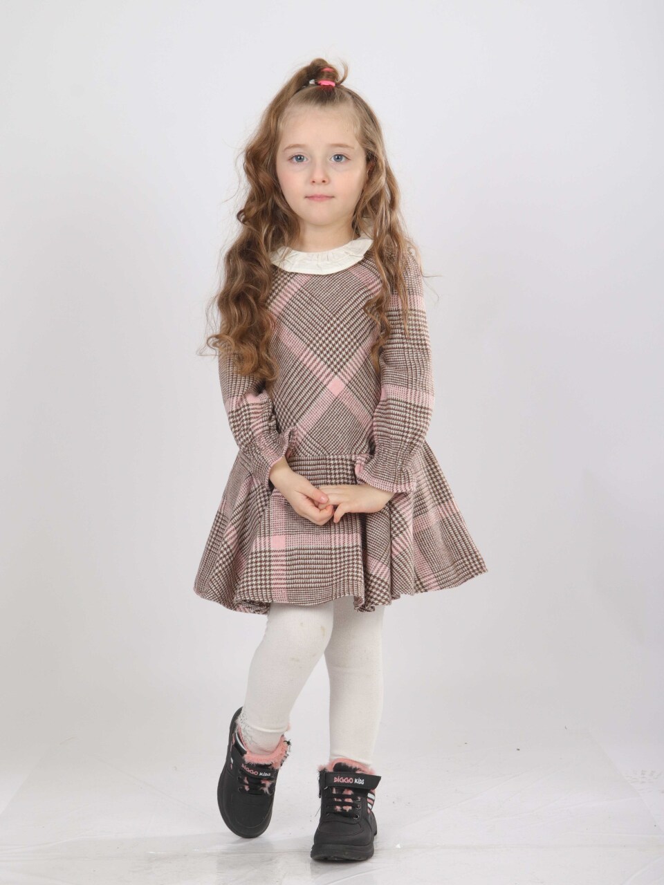 Kız Çocuk Elbise 1-5 Yaş 4815 Pembe - 3