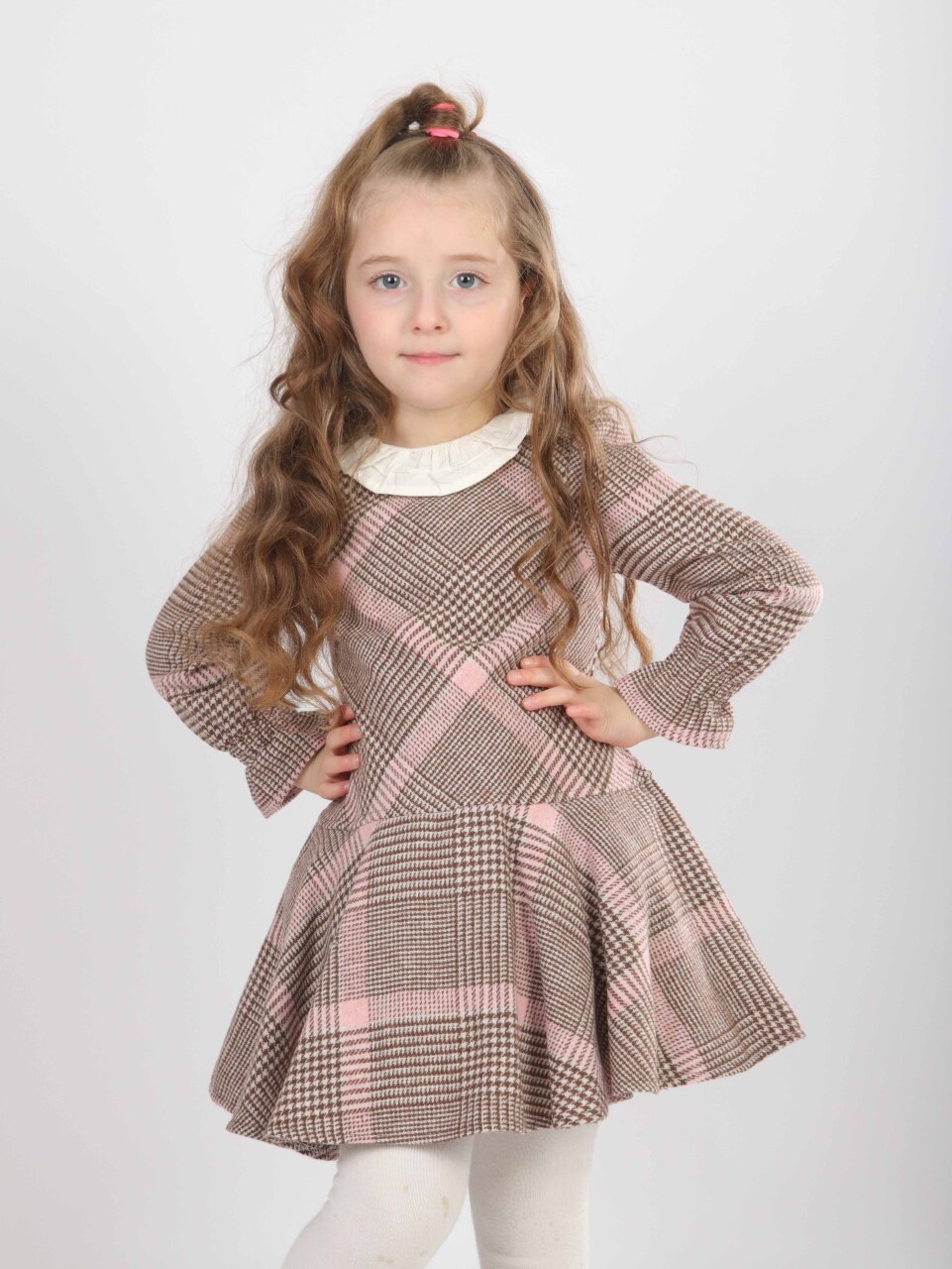 Kız Çocuk Elbise 1-5 Yaş 4815 Pembe - 8