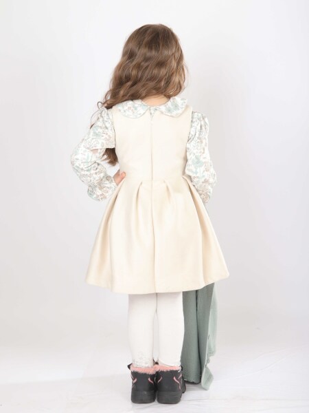 Kız Çocuk Elbise 1-5 Yaş 4828 Mint - 4