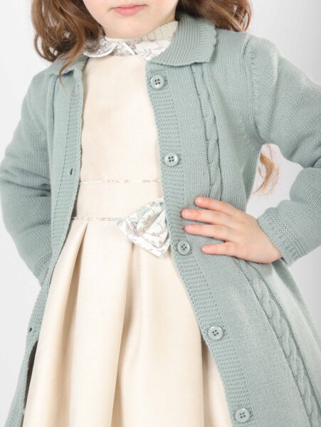 Kız Çocuk Elbise 1-5 Yaş 4828 Mint - 5