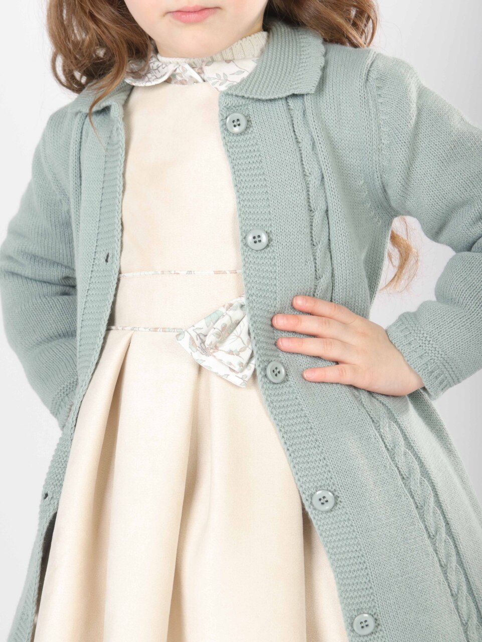 Kız Çocuk Elbise 1-5 Yaş 4828 Mint - 5