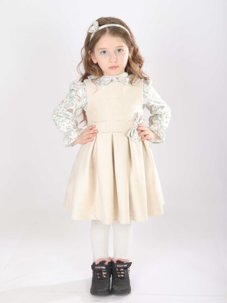 Kız Çocuk Elbise 1-5 Yaş 4828 Mint - 7