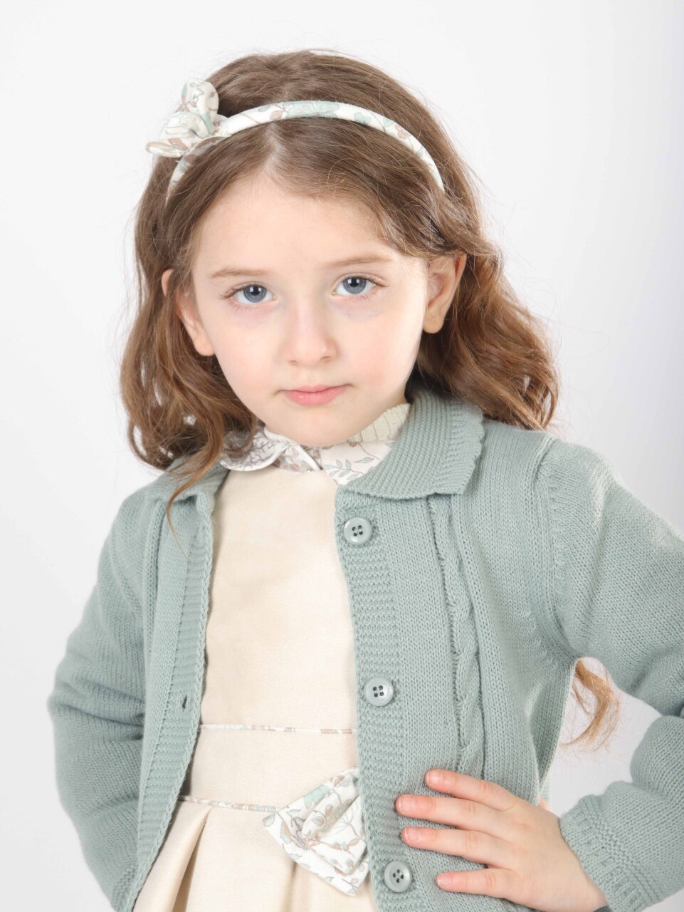 Kız Çocuk Elbise 1-5 Yaş 4828 Mint - 9