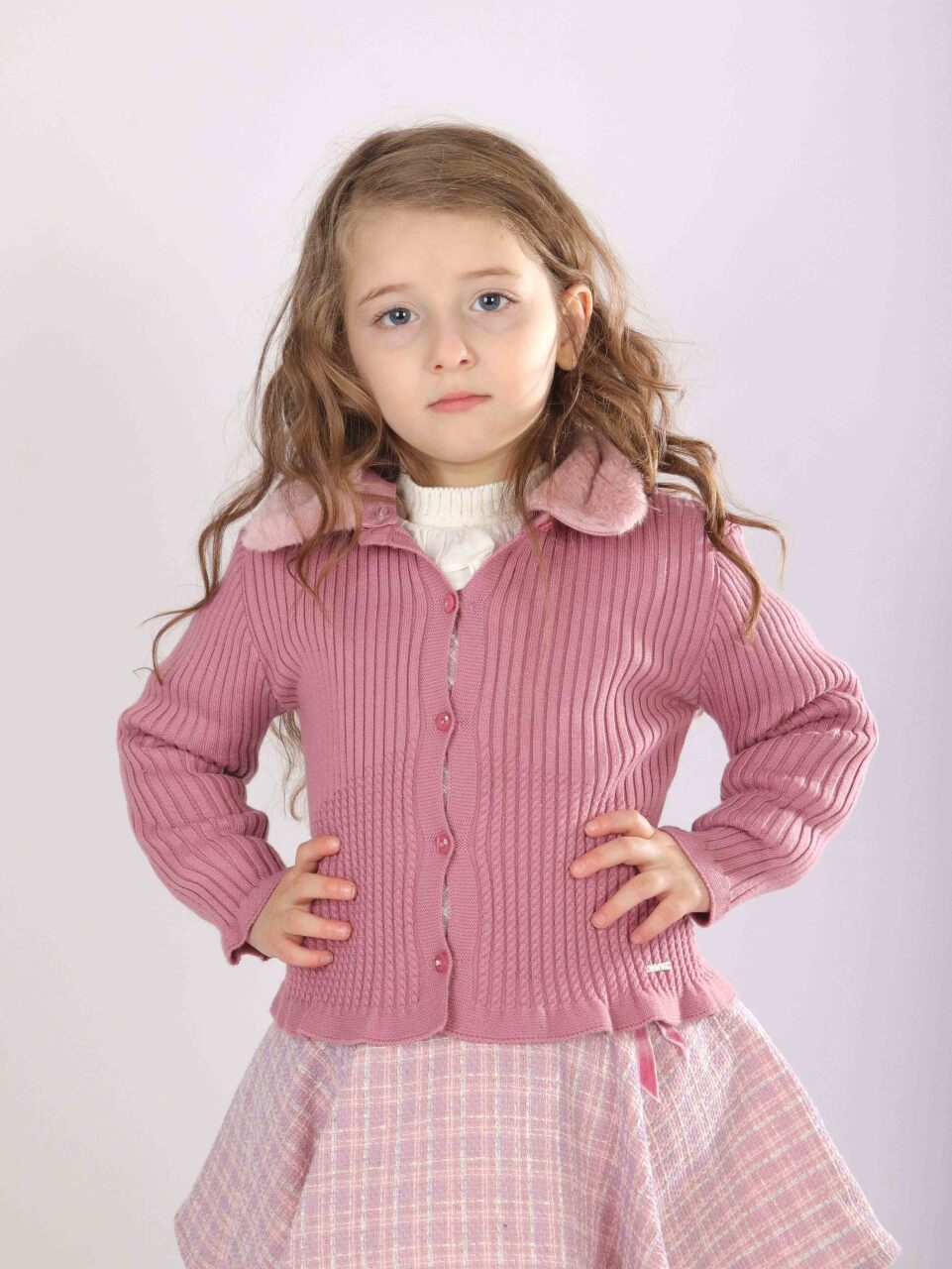 Kız Çocuk Elbise 1-5 Yaş 4812 Gül Kurusu - 2