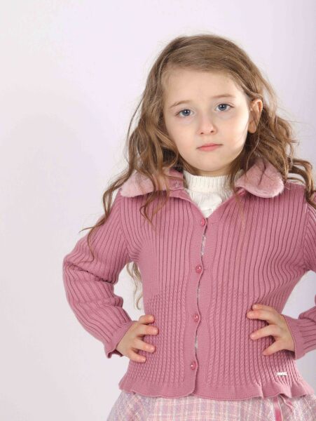 Kız Çocuk Elbise 1-5 Yaş 4812 Gül Kurusu - 7