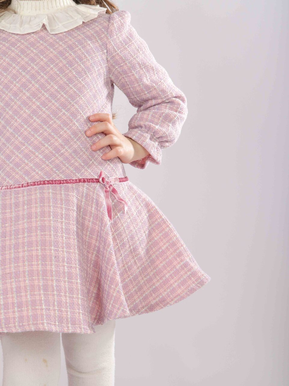 Kız Çocuk Elbise 1-5 Yaş 4812 Gül Kurusu - 8