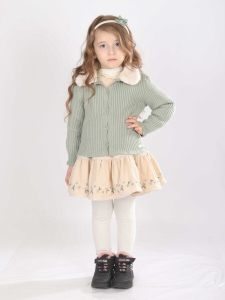 فستان بناتي من عمر سنة إلى 5 سنوات 4801 - Top Girl